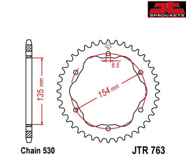 CORONA JT 763 CON 40 DIENTES